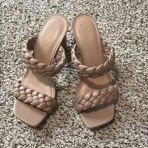a new day Braided Brown Sandals